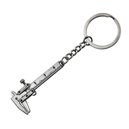 5 ชิ้นมินิเวอร์เนียคาลิปเปอร์พวงกุญแจพวงกุญแจ, Vernier Shape(Bronze), Vernier Shape(Silver)