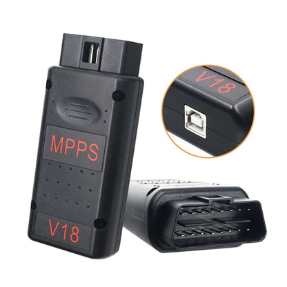 MPPS V18 หลัก + Tricore + Multiboot V18.12.3.8 พร้อมเครื่องมือวินิจฉัยสายเคเบิล Tricore ฝ่าวงล้อม, V18