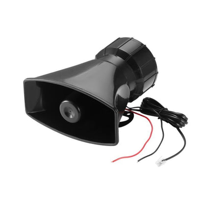 HW-1006B 12V 100W 125dB 5-TONE ไฟฟ้าปลุก Air Horn ไซเรนลำโพง 5 เสียง TONE super Loud พร้อมไมโครโฟน, HW-1006B