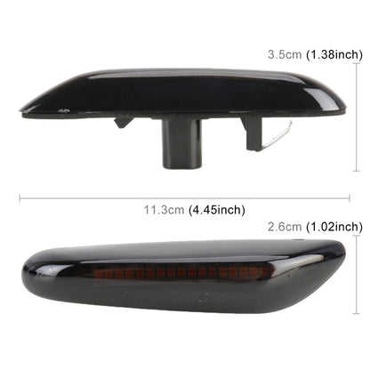 2 ชิ้น D12V / 5 วัตต์รถ LED แบบไดนามิกไฟกระพริบด้านข้างไหลน้ำเลี้ยวไฟสำหรับ BMW, แสงสีเหลือง, For BMW