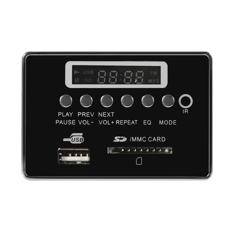 รถ 5V เสียงเครื่องเล่น MP3 ถอดรหัสคณะกรรมการวิทยุ FM การ์ด SD USB AUX พร้อม Bluetooth / รีโมทคอนโทรล, 5V, 5V (Silver Grey)