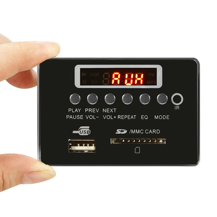 รถ 5V เสียงเครื่องเล่น MP3 ถอดรหัสคณะกรรมการวิทยุ FM การ์ด SD USB AUX พร้อม Bluetooth / รีโมทคอนโทรล, 5V, 5V (Silver Grey)