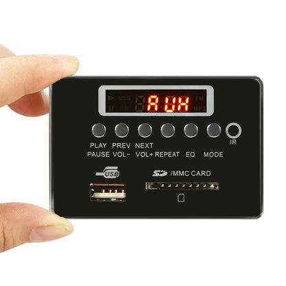 รถ 12V เสียงเครื่องเล่น MP3 ถอดรหัสคณะกรรมการวิทยุ FM การ์ด SD USB AUX พร้อม Bluetooth / รีโมทคอนโทรล, 12V, 12V (Silver Grey)