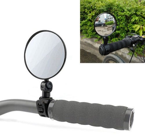Universal 360 หมุนปรับกระจกมองหลังจักรยานHandlebarมุมกว้างกระจกนูนขี่จักรยานด้านหลังกระจก, View Mirror