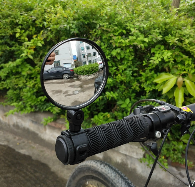Universal 360 หมุนปรับกระจกมองหลังจักรยานHandlebarมุมกว้างกระจกนูนขี่จักรยานด้านหลังกระจก, View Mirror