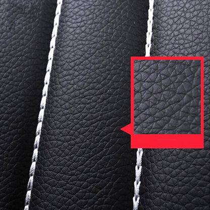 4 in 1 Universal PU หนัง Four Seasons Anti-ลื่นฝาครอบที่นั่งด้านหน้าเบาะชุดสำหรับ 2 ที่นั่งรถ, For 2 Seat Car
