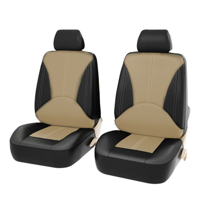 4 in 1 Universal PU หนัง Four Seasons Anti-ลื่นฝาครอบที่นั่งด้านหน้าเบาะชุดสำหรับ 2 ที่นั่งรถ, For 2 Seat Car