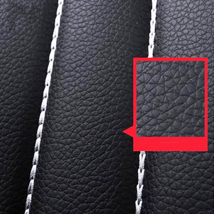 9 in 1 Universal PU Leather Four Seasons Anti-Slippery Cushion Mat Set for 5 Seat รถ, For 5 Seat Car
