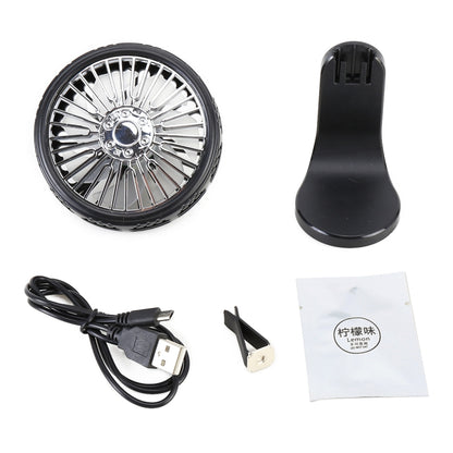 F203B แบบพกพา รถ Air Outlet Sucker พัดลมระบายความร้อนไฟฟ้าพร้อมอโรมา, F203B