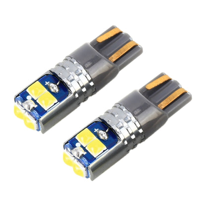 2 ชิ้น T10 / W5W / 168 DC12-24V / 1.8W / 6000K / 140LM รถกวาดล้างแสง 4LEDs SMD-3030 ลูกปัดโคมไฟที่มีการถอดรหัสและกระแสคงที่, 10pcs DC12-24V / 1.8W / 6000K / 140LM