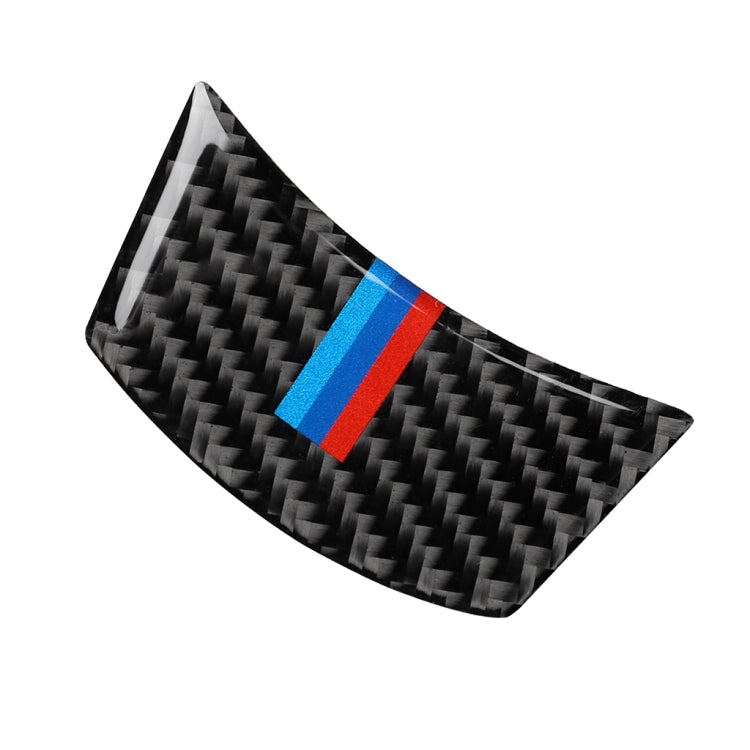 5 ใน 1 รถคาร์บอนไฟเบอร์ไตรรงค์พวงมาลัยปุ่มสติ๊กเกอร์ตกแต่งสำหรับ BMW ซีรีส์ 5 E60 2004-2010, ไดรฟ์ซ้ายและขวาสากล, For BMW 5 Series E60 2004-2010(Tricolor)