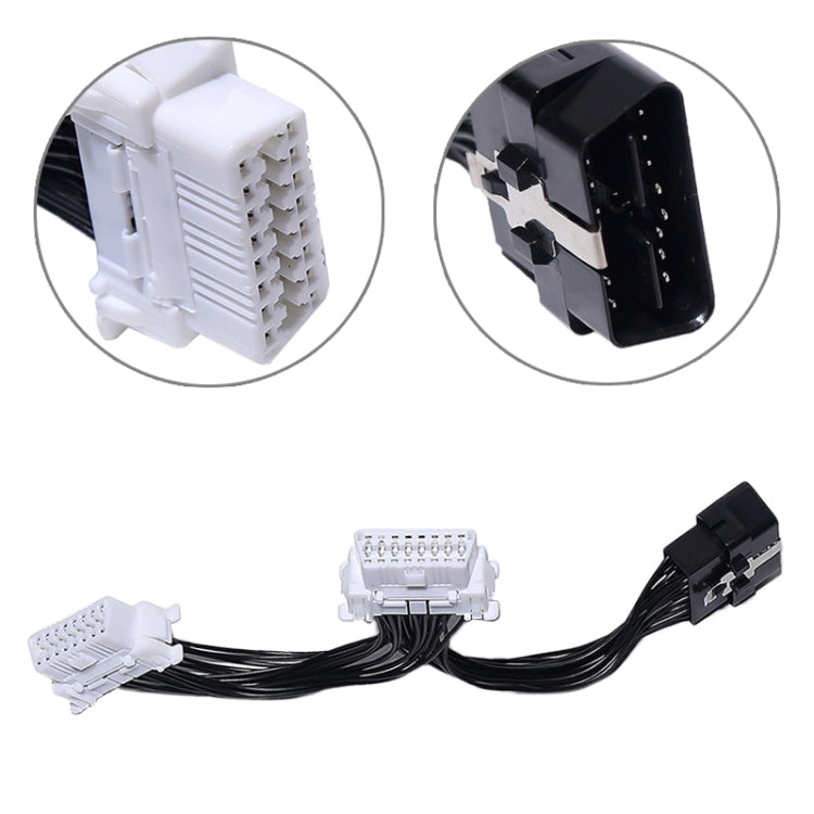 2 in 1 16PIN รถ OBD Diagnostic ขยายสาย OBD2 สาย, OBD2 Cable