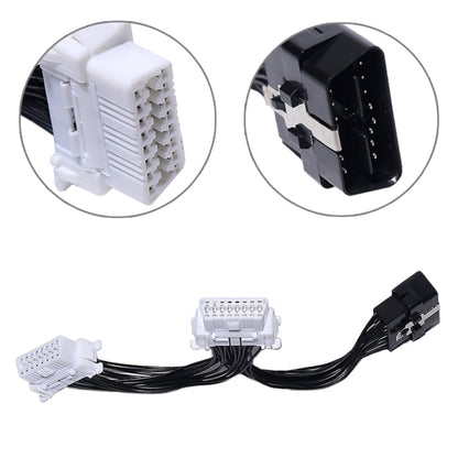 2 in 1 16PIN รถ OBD Diagnostic ขยายสาย OBD2 สาย, OBD2 Cable