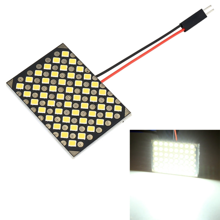 DC12V / 4W / 6000K / 240LM 48LEDs SMD-2835 รถ โคมไฟอ่านหนังสือโดม, 48LEDs