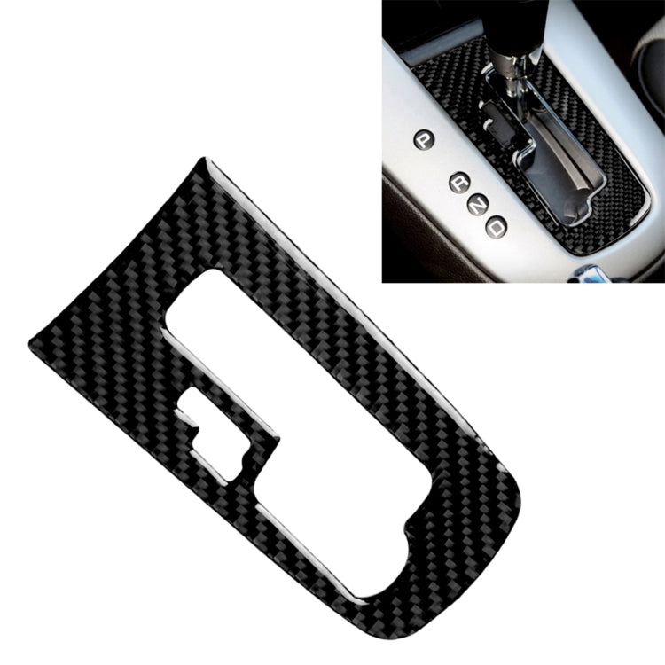 รถคาร์บอนไฟเบอร์ Center ควบคุมเกียร์ Shift ตำแหน่งแผงสติกเกอร์ตกแต่งสำหรับ Chevrolet Cruze 2009-2015, ซ้ายและขวาไดรฟ์ Universal, Gear Shift Position