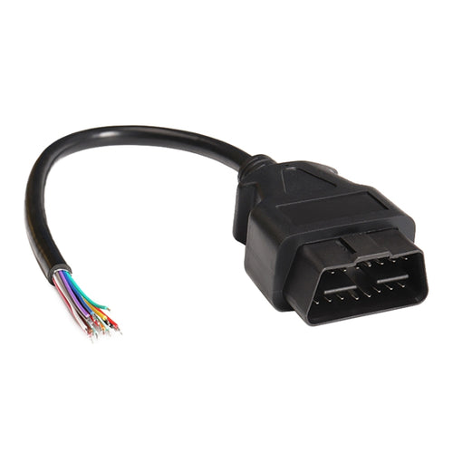 16PIN ชาย OBD สายเปิดสาย OBD 2 สายสำหรับเครื่องสแกนเนอร์วินิจฉัยรถยนต์, ความยาวสาย: 60 ซม, 60cm