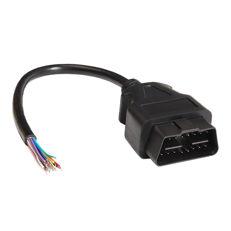 16PIN ชาย OBD สายเปิดสาย OBD 2 สายสำหรับเครื่องสแกนเนอร์วินิจฉัยรถยนต์, ความยาวสาย: 60 ซม, 60cm