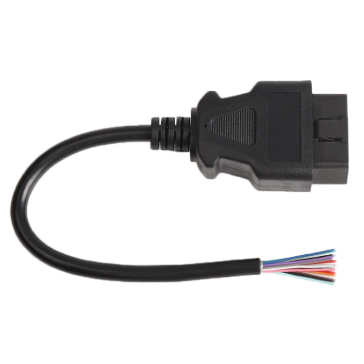 16PIN ชาย OBD สายเปิดสาย OBD 2 สายสำหรับเครื่องสแกนเนอร์วินิจฉัยรถยนต์, ความยาวสาย: 60 ซม, 60cm