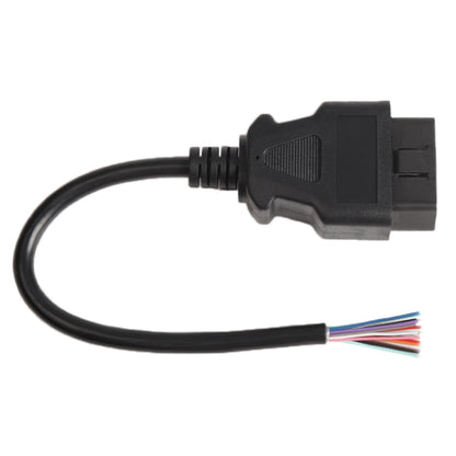 16PIN ชาย OBD สายเปิดสาย OBD 2 สายสำหรับเครื่องสแกนเนอร์วินิจฉัยรถยนต์, ความยาวสาย: 60 ซม, 60cm
