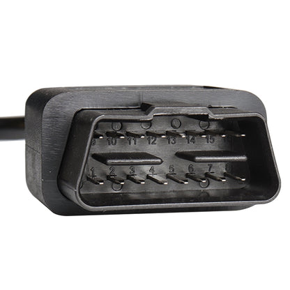 16PIN ชาย OBD สายเปิดสาย OBD 2 สายสำหรับเครื่องสแกนเนอร์วินิจฉัยรถยนต์, ความยาวสาย: 60 ซม, 60cm