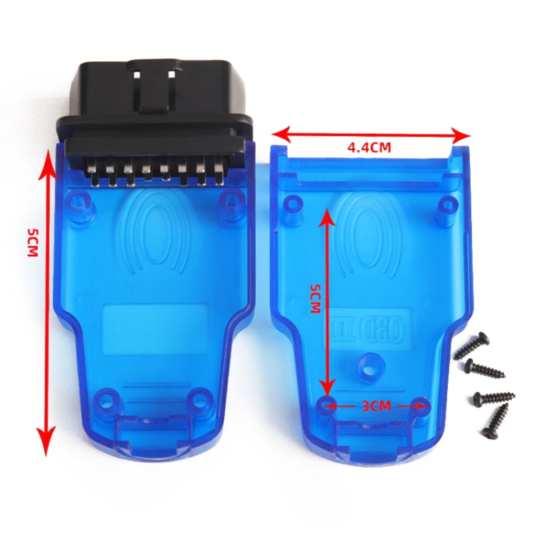 รถOBD 2 ตัวเชื่อมต่อชายOBDปลั๊กลายนิ้วมือกรณี, OBD 2 Male Connector