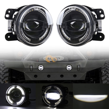 2 ชิ้น 4 นิ้วรถ LED แองเจิลตาสปอตไลท์ดัดแปลงไฟตัดหมอกสำหรับรถจี๊ปแรงเลอร์ / ดอดจ์ / ไครสเลอร์ PT Cruiser, For Jeep / Dodge