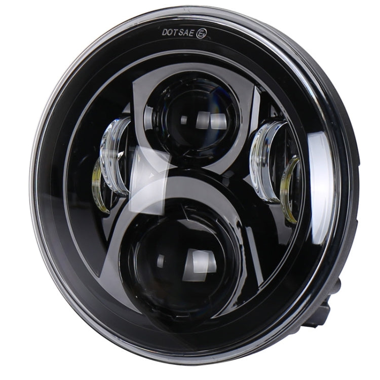 สปอตไลต์ดัดแปลงไฟหน้ารถจักรยานยนต์ LED กลมขนาด 7 นิ้วสำหรับฮอนด้า, For Honda, For Honda Silver