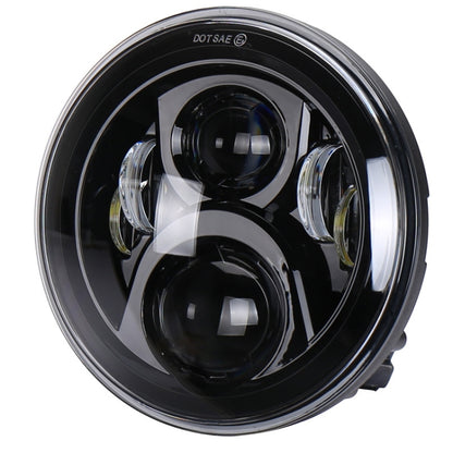 สปอตไลต์ดัดแปลงไฟหน้ารถจักรยานยนต์ LED กลมขนาด 7 นิ้วสำหรับฮอนด้า, For Honda, For Honda Silver