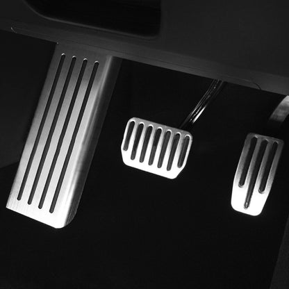 3 in 1 รถ Non-SLIP Pedals เท้าเบรคชุดสำหรับ Tesla รุ่น S / X