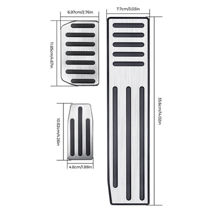 3 in 1 รถ Non-SLIP Pedals เท้าเบรคชุดสำหรับ Tesla รุ่น S / X