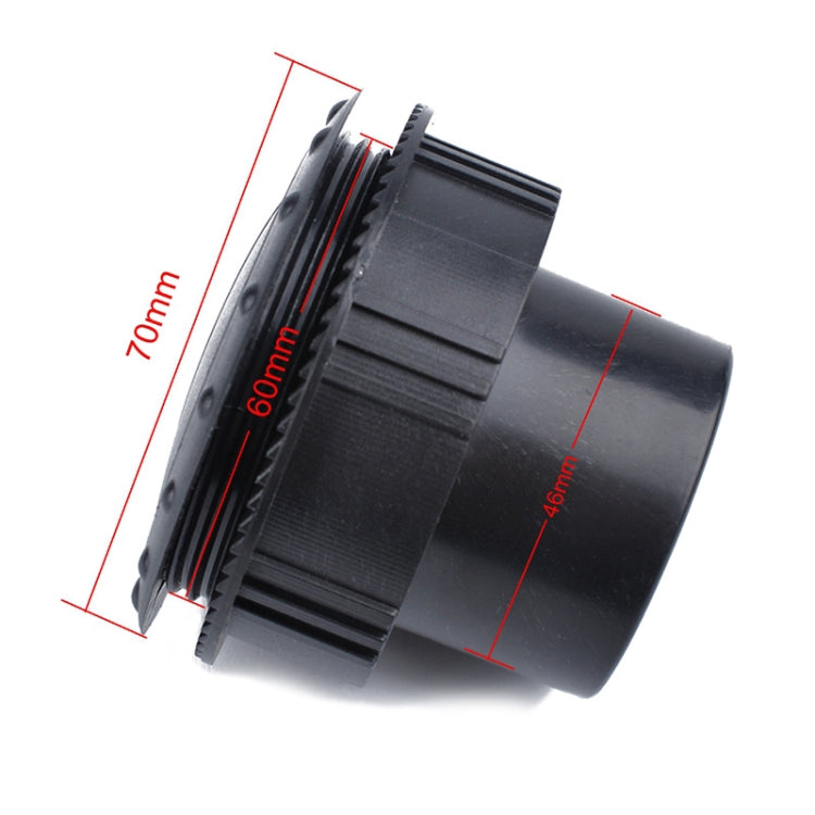 Universal 60 มม.AC Air Outlet Vent สำหรับ RV รถบัสเรือ Yacht Auto Air Conditioner Vent เปลี่ยนชิ้นส่วนรถอุปกรณ์เสริม, B Style (Black)