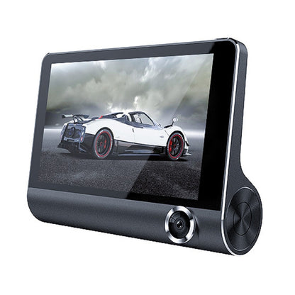 3 in 1 4 นิ้ว 170 องศามุมกว้าง Night Vision HD 1080P วิดีโอรถ DVR รองรับการตรวจจับการเคลื่อนไหว / G-Sensor, 4 inch
