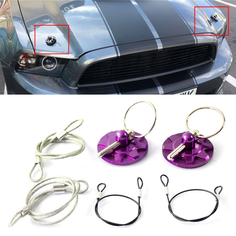 XH-6049 รถ Universal Modified Racing Punch-ฟรีอลูมิเนียมเครื่องยนต์ Hood LOCK COVER, XH-6049(Black), XH-6049(Gold), XH-6049(Blue), XH-6049(Purple), XH-6049(Red), XH-6049(Silver)