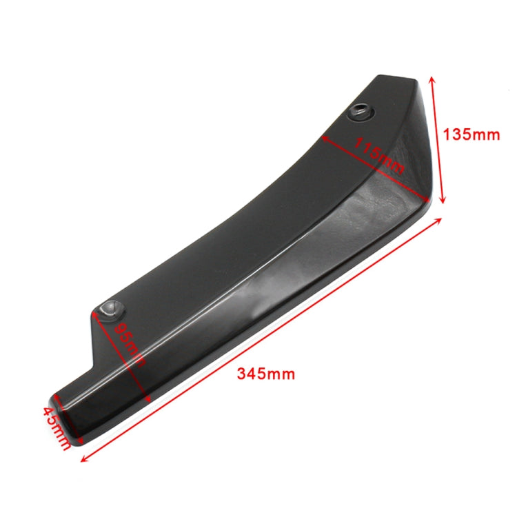 XH-6134 สีดำรถ Universal Modified สปอยเลอร์ด้านหลัง Anti-collision Protector Bar Strip Guard สติกเกอร์, Black
