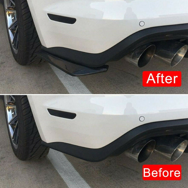 XH-6134 สีดำรถ Universal Modified สปอยเลอร์ด้านหลัง Anti-collision Protector Bar Strip Guard สติกเกอร์, Black