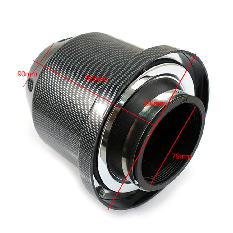 XH-UN005 รถ Universal Modified สูงหัวเห็ดสไตล์ Intake Filter สำหรับ 76 มม.กรองอากาศ, XH-UN005(Carbon Fiber Black), XH-UN005(Blue), XH-UN005(Red), XH-UN005(Silver)