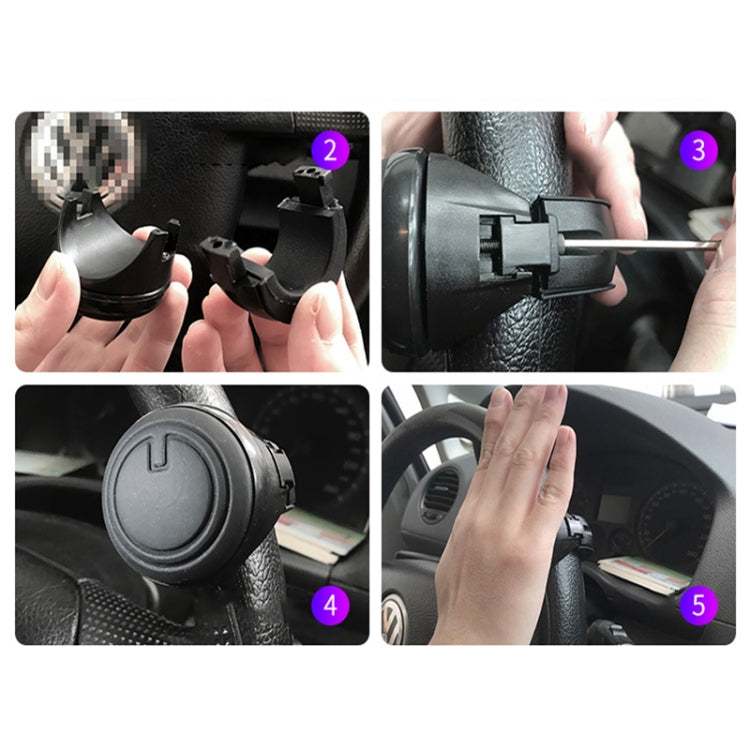 3R รถ Universal พวงมาลัยลูกบิดปินเนอร์เสริม Booster Aid Control Auto SPINNER KNOB Ball, 3R-2251