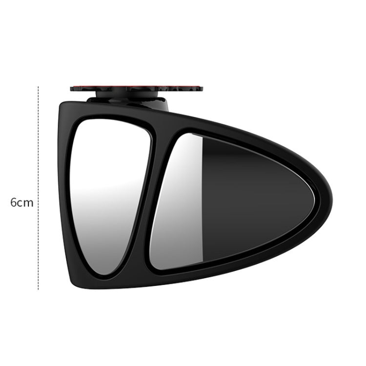 3R-146 3 ใน 1 รถกระจกมองหลังเสริม Blind Spot ด้านหลัง 146 กระจกล้อหน้าสำหรับขวา, 3 in 1 Black Right