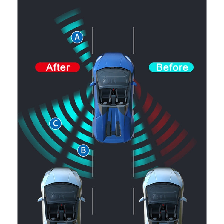 3R-146 3 ใน 1 รถกระจกมองหลังเสริม Blind Spot ด้านหลัง 146 กระจกล้อหน้าสำหรับขวา, 3 in 1 Black Right