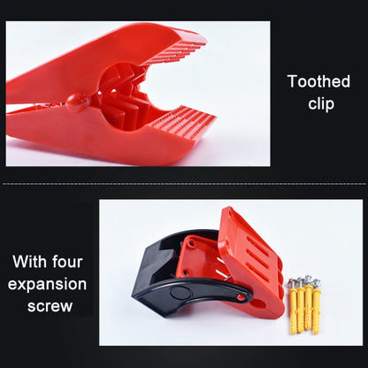รถ เท้าแผ่นทำความสะอาดคลิปมัลติฟังก์ชั่นติดผนังแก้ไขตะขอคลิป, Wall Mounted Fixing Clip Hook