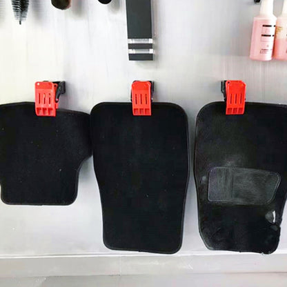 รถ เท้าแผ่นทำความสะอาดคลิปมัลติฟังก์ชั่นติดผนังแก้ไขตะขอคลิป, Wall Mounted Fixing Clip Hook