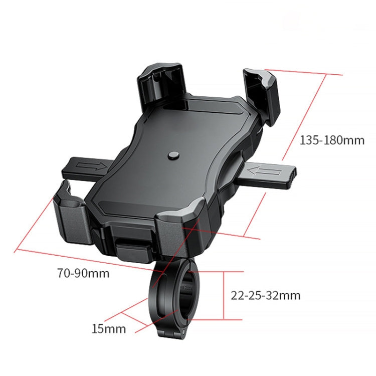 รถจักรยานยนต์ / จักรยานกึ่งอัตโนมัติยึดยึดที่วางโทรศัพท์ยึด, Phone Holder