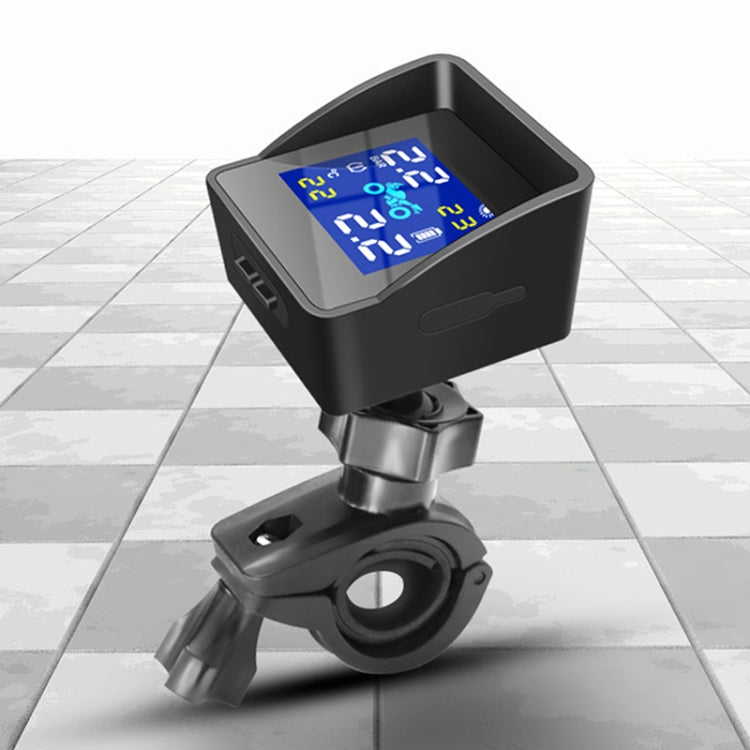 Universal รถจักรยานยนต์ไร้สายความแม่นยำสูงพลังงานแสงอาทิตย์ TPMS ระบบเตือนความดันยางภายนอกยาง Monitor, Motorcycle External Tire Monitor