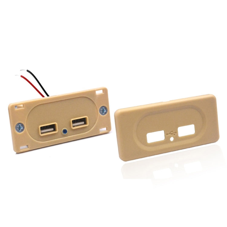 4.8A สายสั้น RV Bus ดัดแปลงรถ Charger Dual USB Charger, 4.8A