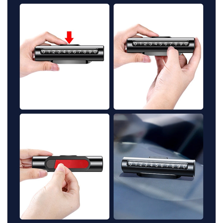 รถลูกกลิ้งโลหะสร้างสรรค์บัตรจอดรถชั่วคราวบัตรหมายเลขที่จอดรถ, Metal Roller(Black), Metal Roller(Red), Metal Roller(Silver), Metal Roller (Silver Grey)
