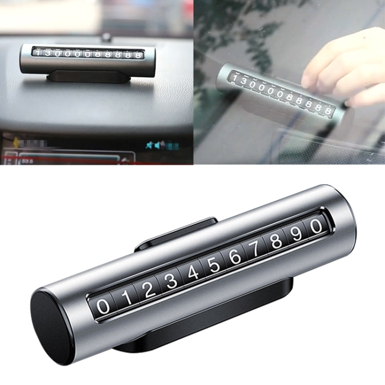 รถลูกกลิ้งโลหะสร้างสรรค์บัตรจอดรถชั่วคราวบัตรหมายเลขที่จอดรถ, Metal Roller(Black), Metal Roller(Red), Metal Roller(Silver), Metal Roller (Silver Grey)