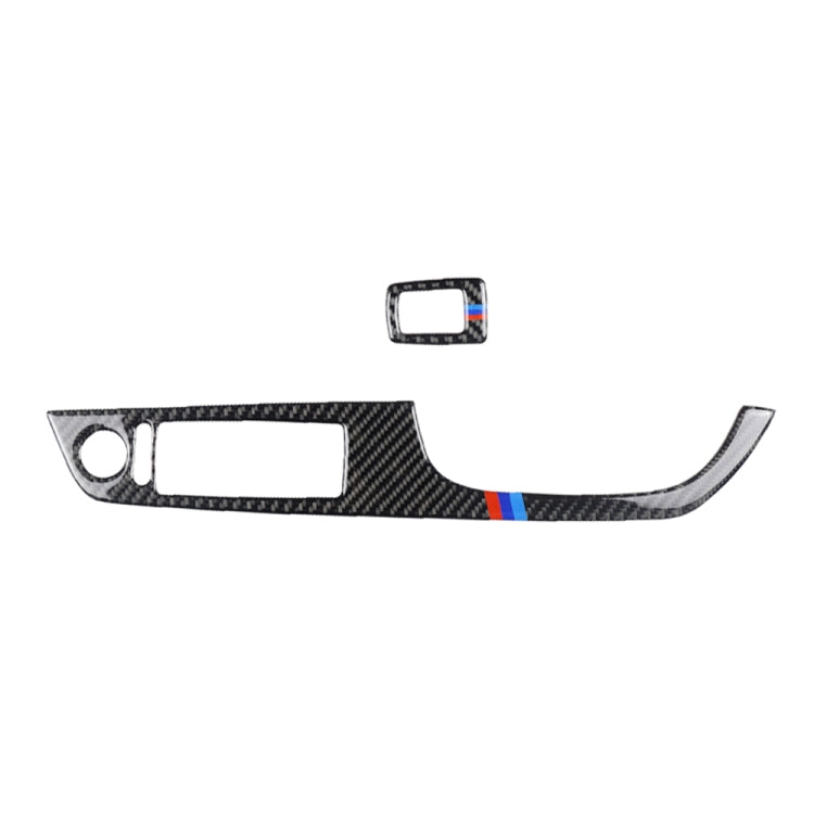 2 in 1 สามสีคาร์บอนไฟเบอร์รถขวาขับรถยกแผงสติกเกอร์ตกแต่งสำหรับ BMW E92 2005-2012, For BMW (Right Driving)