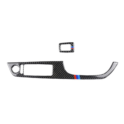 2 in 1 สามสีคาร์บอนไฟเบอร์รถขวาขับรถยกแผงสติกเกอร์ตกแต่งสำหรับ BMW E92 2005-2012, For BMW (Right Driving)
