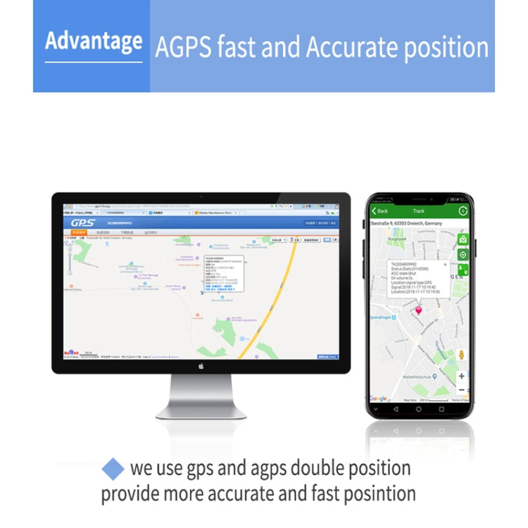 TK300 3G GPS / GPRS / GSM เรียลไทม์รถบรรทุกติดตามยานพาหนะ GPS Tracker พร้อมแบตเตอรี่และรีเลย์, TK300