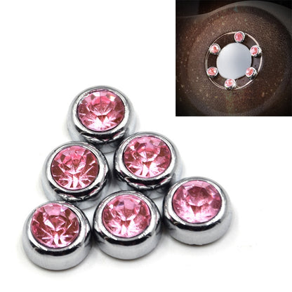 6 in 1 Car Diamond สติ๊กเกอร์ชุดบุคลิกภาพคริสตัลตกแต่ง